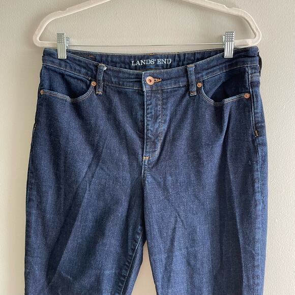 Land's End Size 12 Bootcut Leg Jeans Fit 2 Cotton Stretch Blend - Picture 3 of 9